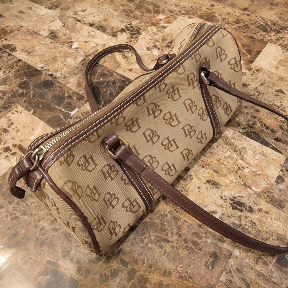 Dooney & Bourke Signature Canvas Barrel Bag